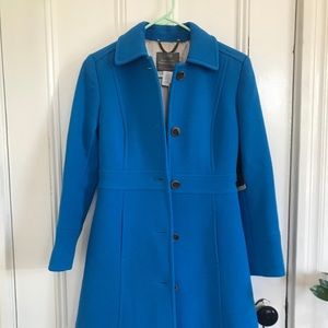 NWT 00P J.Crew Double Cloth Lady Coat Blue